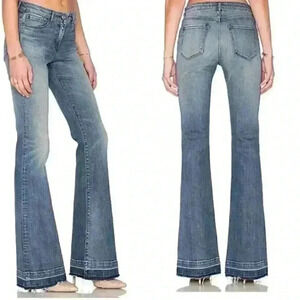 3x1 NYC Women's Jeans Armada Mid Bell in Light Wash Slim Raw Hem USA size 27